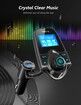 Car Bluetooth Fm Transmitter Flexible Gooseneck Handsfree Call Wireless Music Stereo Audio Player Radio Adapter Car Kit Usb Phone Charger TF Sd Card