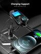 Car Bluetooth Fm Transmitter Flexible Gooseneck Handsfree Call Wireless Music Stereo Audio Player Radio Adapter Car Kit Usb Phone Charger TF Sd Card