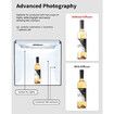 Light Box Photography,Portable Photo Studio Light Box,Professional Dimmable Shooting Tent Kit with 216 LED Table Top Light and 6 Backdrops (40x40cm)