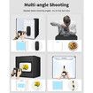 Light Box Photography,Portable Photo Studio Light Box,Professional Dimmable Shooting Tent Kit with 216 LED Table Top Light and 6 Backdrops (40x40cm)