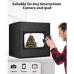 Light Box Photography,Portable Photo Studio Light Box,Professional Dimmable Shooting Tent Kit with 216 LED Table Top Light and 6 Backdrops (40x40cm)