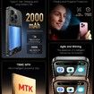 Mini Phone with 4.0 Inch HD Touchscreen, Mini Smartphone 2000mAh Battery Dual SIM with Face ID Kids Cellphone 2GB+16GB Grey