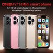 Mini Phone with 4.0 Inch HD Touchscreen, Mini Smartphone 2000mAh Battery Dual SIM with Face ID Kids Cellphone 2GB+16GB Grey