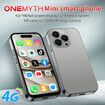 Mini Phone with 4.0 Inch HD Touchscreen, Mini Smartphone 2000mAh Battery Dual SIM with Face ID Kids Cellphone 2GB+16GB Grey
