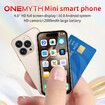 Mini Phone with 4.0 Inch HD Touchscreen, Mini Smartphone 2000mAh Battery Dual SIM with Face ID Kids Cellphone 2GB+16GB Gold