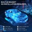 Mini GPS Tracker for Vehicles,Portable Tracker Device No Subscription No Monthly Fee Magnetic GPS Tracking Device (GF-11)