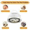 Flea Traps for Inside Your Home with Light,Flea Light Trap for Bug USB Charing Insect Pest Control Traps for Kitchen,Living Room,Balcony and Bedroom