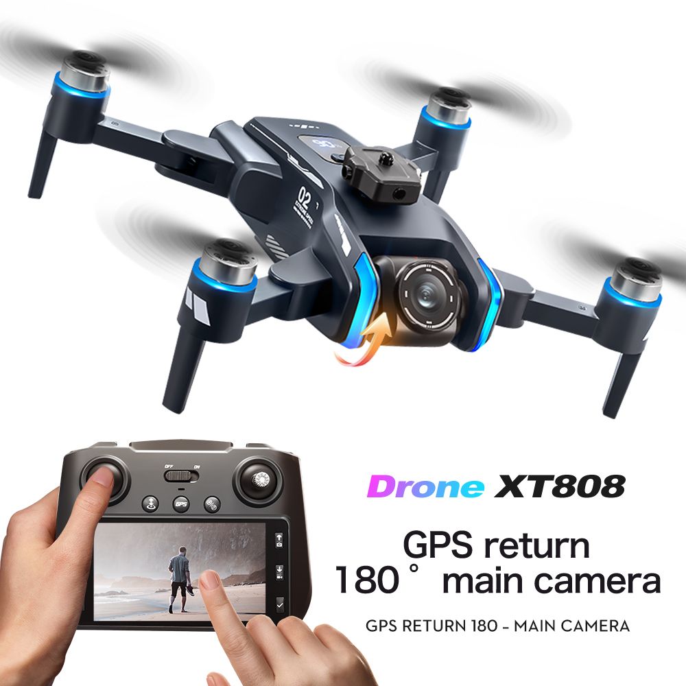 5G GPS Drone With 4.5inch Foldable Screen Dual WIFI Pro Aerial Camera Medium Size Brushless Motor Gimbal Gift Birthday Christmas Present