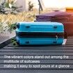 8Pcs Luggage Compartment Wheel Protection Cover,Shock Proof Carry on Luggage Wheels Cover,Wear Resistant and Noise Reducing, Green