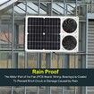 40W 6 Inch Solar Panel Fan Kit Waterproof Portable Dual Fan for Home Attic Pet House Energy Saving Ventilation Pet Houses Chicken Coops