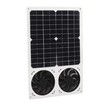 40W 6 Inch Solar Panel Fan Kit Waterproof Portable Dual Fan for Home Attic Pet House Energy Saving Ventilation Pet Houses Chicken Coops