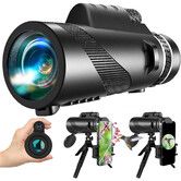 80x100 Monocular-Telescope High Powered for Smartphone High Definition Monocular Telescope