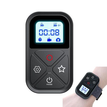 Smart Remote Control for GoPro，Wireless Camera Controller for Hero 12 11 10 9 8 MAX Black with LCD Display