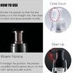 180ml Powder Spray Bottle, Barber Spray Bottle for Hair, Empty Portable Travel Cosmetics Container, Hair Fiber Applicator, Black