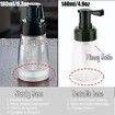 180ml Powder Spray Bottle, Barber Spray Bottle for Hair, Empty Portable Travel Cosmetics Container, Hair Fiber Applicator, Black