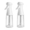 2Pcs Spray Bottle For Hair, 200ml Continuous Mister Empty Spray Bottles, Ultra Fine Mist Water Sprayer for Hairstyling, Cleaning, Plants, Pets