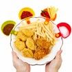 4PC Colorful Table Bowls Clip on Dip Holders,For Tomato Sauce,Salt,Vinegar,Sugar,Spices Party Ware