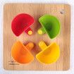 4PC Colorful Table Bowls Clip on Dip Holders,For Tomato Sauce,Salt,Vinegar,Sugar,Spices Party Ware