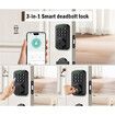 Keyless Entry Door Lock,Bulit-in Integrated Wi-Fi,App Remote Control,IP65 Waterproof,Smart Door Lock