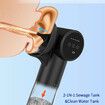 Ear Wax Removal Kit with Dual Water Tank Electric Ear Cleaner Tool with Ear Dryer Irrigation Flushing System 5 Modes,Black