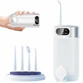Portable Water Flossers Teeth 5 Modes 4 Jet Tips Digital Display 300ML Tank Oral Irrigator