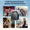 Karaoke Machine 2 Wireless Mics Portable Bluetooth Speaker 50W Handle RGB Lights