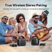 Karaoke Machine 2 Wireless Mics Portable Bluetooth Speaker 50W Handle RGB Lights