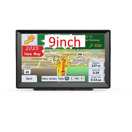9 Inch GPS Navigator Car Truck RV Touch Screen  Voice Directions Offline Map Reminding Navigation System  Speed Alert and Red Light Warning 8G+256M