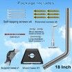 Gen 3 Mount for Starlink,Adjustable Wall Roof Mounting Kit Compatible with V3 Starlink Standard Dish,Include Aluminum Gen 3 Pipe Adapter