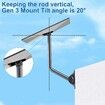 Gen 3 Mount for Starlink,Adjustable Wall Roof Mounting Kit Compatible with V3 Starlink Standard Dish,Include Aluminum Gen 3 Pipe Adapter