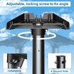 Gen 3 Mount for Starlink,Adjustable Wall Roof Mounting Kit Compatible with V3 Starlink Standard Dish,Include Aluminum Gen 3 Pipe Adapter