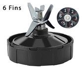 Ninja Blender Replacement Parts, 6 Fins Extractor Blade Assembly Fits Ninja 16oz Cups, Replacement Blade Compatible with Nurti Ninja Blenders Pro BL660