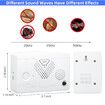 Bird Deterrent Devices, Ultrasonic Bat Repellent for Attic, Rechargeable Bird Repellent for Indoor and Outdoor, Friendly to Human and Pet
