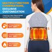 Rechargeable Lumbar Support Waist Massager with Vibration Airbag Heat Air Compression Lower, Back Massage Belt
