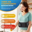 Rechargeable Lumbar Support Waist Massager with Vibration Airbag Heat Air Compression Lower, Back Massage Belt