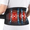 Cordless Heating Pad Massager Back Portable Wearable 5 Heat 2 Motors Auto-Off Heated Support Brace Waist Belt