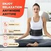 Cordless Heating Pad Massager Back Portable Wearable 5 Heat 2 Motors Auto-Off Heated Support Brace Waist Belt
