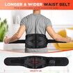Cordless Heating Pad Massager Back Portable Wearable 5 Heat 2 Motors Auto-Off Heated Support Brace Waist Belt
