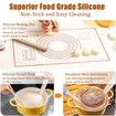 Banneton Bread Proofing Basket with Liners, Round and Oval Sourdough Starter Kit, Sourdough Bread Baking Supplies, Bread Making Tools