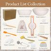 Banneton Bread Proofing Basket Set, Round and Oval Banneton Baskets, Sourdough Bread Baking Supplies with Bread Lame, Sling, Dough Whisk, Complete Sourdough Starter Kit