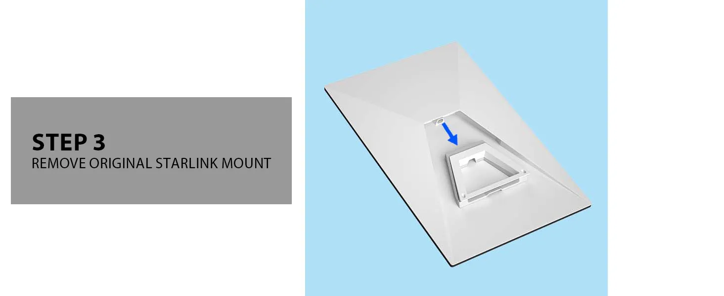 Starlink Gen 3 Mount,66cm Wall Mount/Roof Mount Compatible with V3 Starlink Standard Dish,Adjustable Mounting Kit