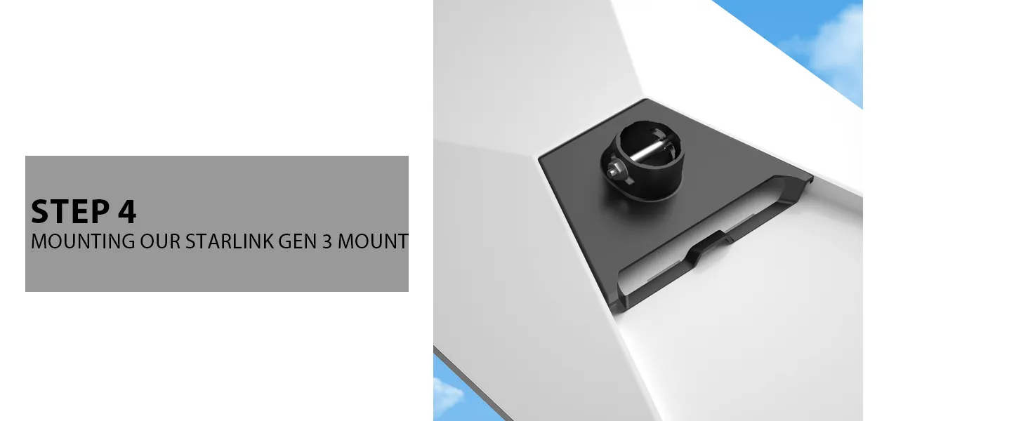 Starlink Gen 3 Mount,66cm Wall Mount/Roof Mount Compatible with V3 Starlink Standard Dish,Adjustable Mounting Kit