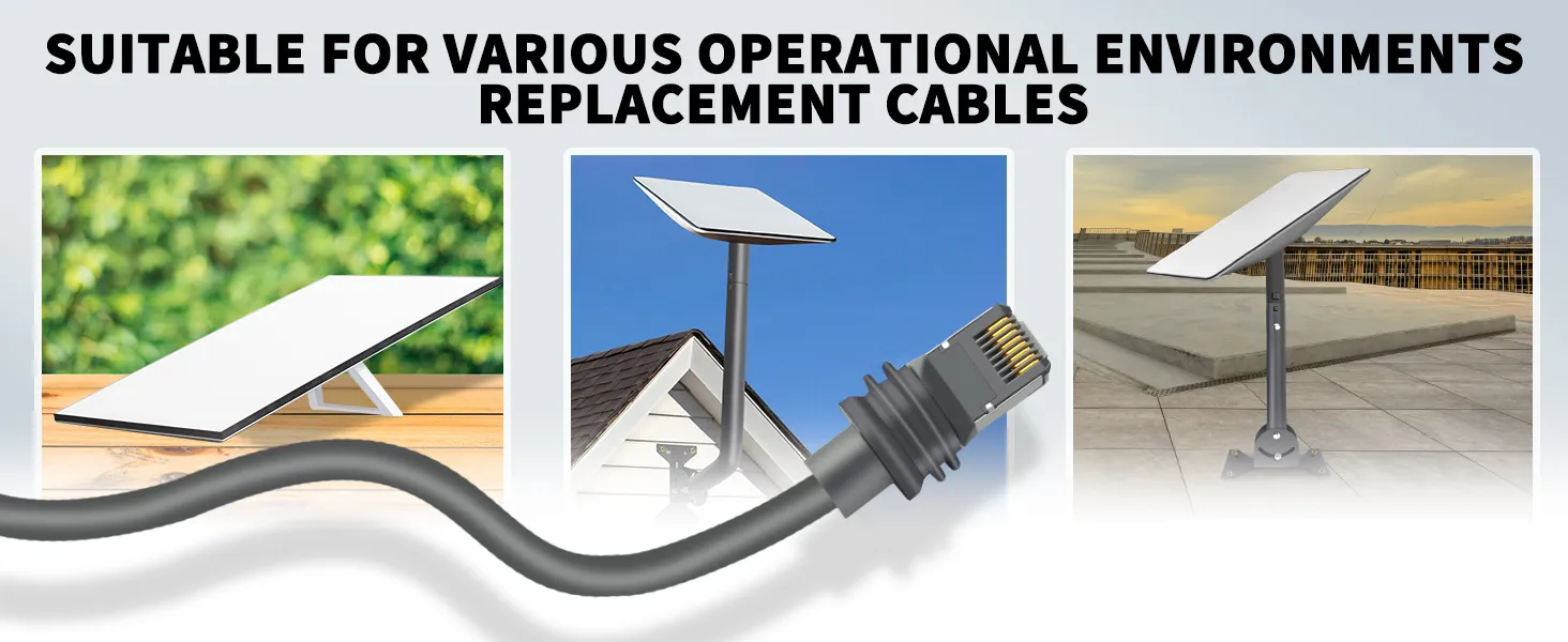 Starlink Gen 3 Cable,10m Starlink Replacement Cable,High-Speed Satellite Internet Accessory & Extension Cord for Star Link V3 Dish