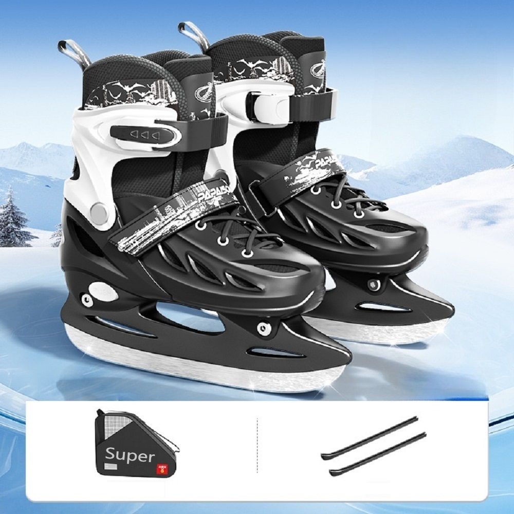 Adjustable skates Figure skates for men and women, black size L fits foot length 235-265 mm (reference).