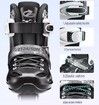 Adjustable skates Figure skates for men and women, black size L fits foot length 235-265 mm (reference).