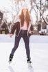 Adjustable skates Figure skates for men and women, black size L fits foot length 235-265 mm (reference).