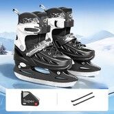 Adjustable skates Figure skates for men and women, black size XL fits foot length 265-295 mm (reference).