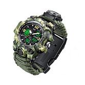 Mens Tactical Digital Watch, 23 in 1 Survival Multi-Functional Army Outdoors Waterproof Camouflage Sports Watches