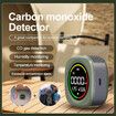 Portable Carbon Monoxide Detectors for Travel, Mini 3 in 1 Carbon Monoxide Monitor with Magnetic Suction, RV CO Detector Alarm Temp, Humidity Sensor