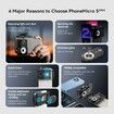 200X Phone Mini Pocket Microscope with 12 LED Light Modes,Nano Zoom Portable Digital Microscope Camera Attachments for Smartphone,CPL Lens,Quick Focus Slide